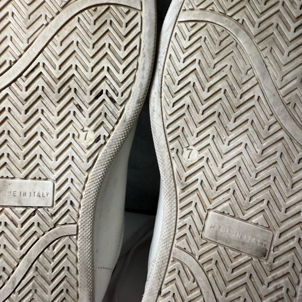 Valentino White and Pink Leather Sneakers size 7